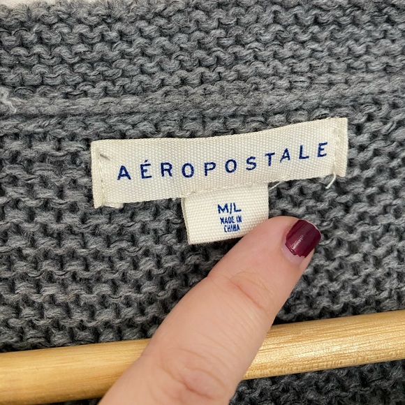 Aéro NWOT • Chunky Knit Tassel Cardigan Sweater - Picture 7 of 11